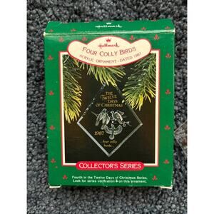 Hallmark Collector Twelve Days of Christmas Four Colly Bird Keepsake Vintage ‘87